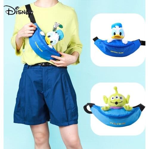 Disney Donald duck Fanny Pack Cartoon Oxford Cloth Waist Bag Image Doll Crossbody Bag Multifunctional Mummy Baby Diaper Bag