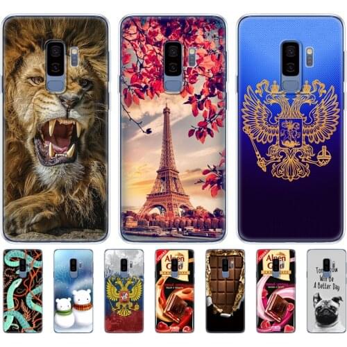 Silicone case For Samsung Galaxy S9/S9 PLUS Case Cover For Samsung S9/S9 plus Phone shell clear printing protective coque bumper