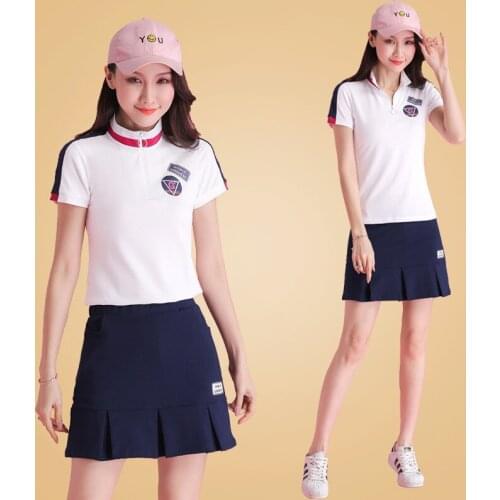 Tops Golf Clothes Women Shirt Summer Short Sleeve T-shirt Clothing Golf Sportswear Tennis Shirt Clothes