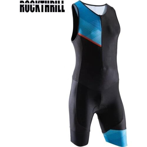 Triathlon Mens Sleeveless Cycling Jersey sets skinsuit Quick-drying Perspiration Triathlon kit