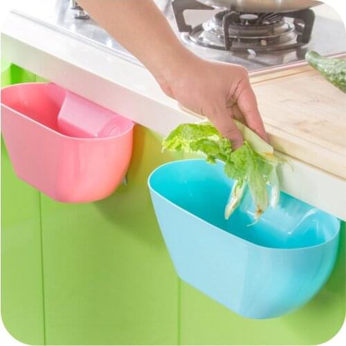 Creative kitchen Suspension type storage barrel Trash can Waste basket Table storage box Door storage box