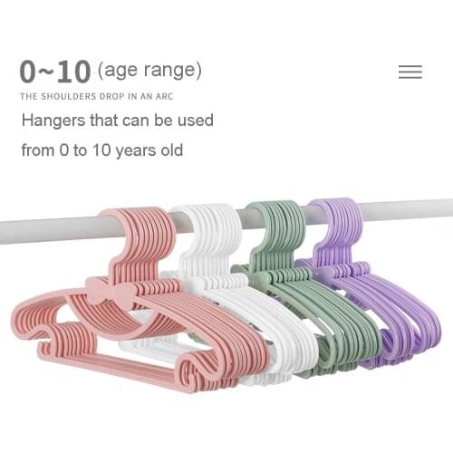 10pcs Hanger for Clothes Baby Kids Children Clothes Hangers Plastic High Quality Clothing Pants Hanger Home Storage Organizer