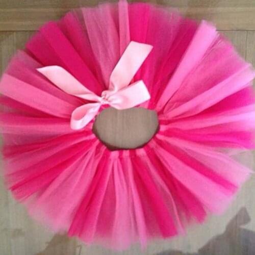 Hot Baby Girls Handmade Tutu Skirts Infant Toddler Layers Tulle Skirt with Ribbon Bow and Headband Kids Ballet Tutu Pettiskirts