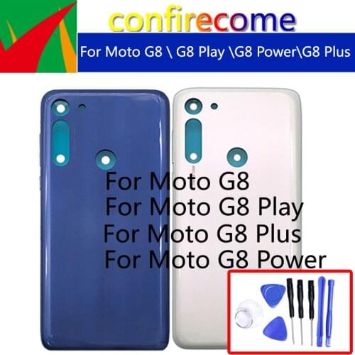 For Motorola Moto G8 Play G8 Power G8 Plus Battery Back Cover Rear Housing Cover Case Chassis Shell Replacement