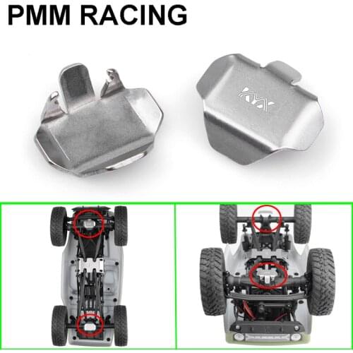 Stainless Steel Chassis Armor GearBox Axle Protector for 1/24 RC Crawler Car Axial SCX24 AXI90081 AXI00002 Upgrade Parts
