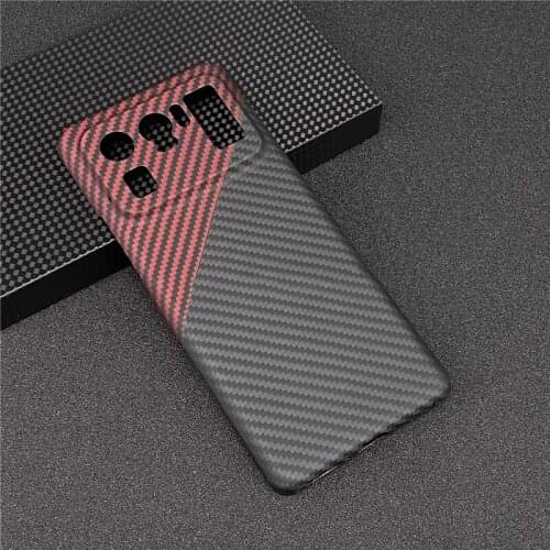 Mi 11 Ultra Case Real Carbon Fiber Lens Protection Phone Case for Xiaomi Mi 11 Mi11 Ultra Carbon Fiber Hard Cover Cases