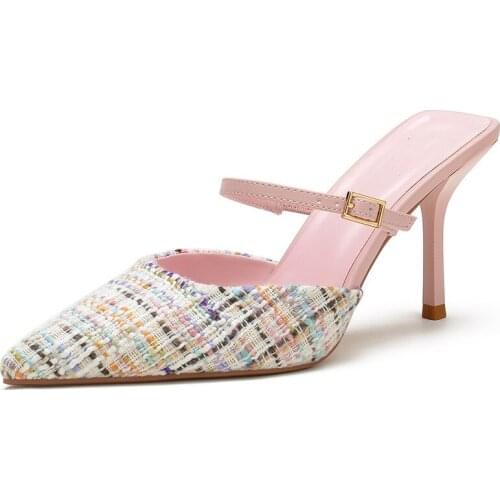 Womens high-heeled 2021 new fashion pointed stiletto sandals