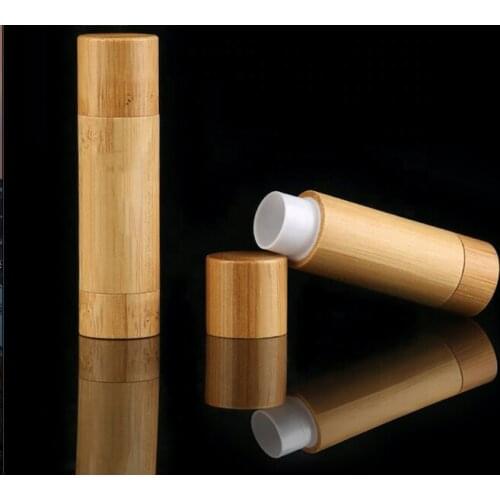 5g lip balm case Lipstick Tube Container Lip Balm Tubes Bamboo Lipstick Tubes 5ml lipgloss container