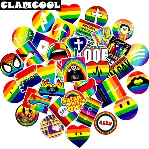 100Pcs Seven Colour Outdoor Travel Rainbow Graffiti Skateboard Sticker Forluggage Travel Board Guitar Motorcycle Decoration