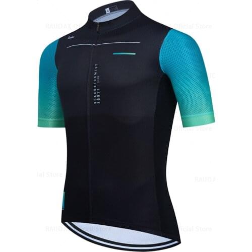 2021 Mens Cycling Clothing Raudax Short Sleeve Ropa Ciclismo Summer Cycling Jersey Triathlon Bike Jersey Uniform Cycling Kit