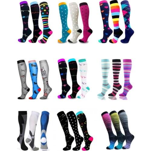 3/5/7/8 Pairs Dropship Compression Socks 30 Mmhg Soccer Stockings Best Graduated Edema Diabetes Varicose Veins Plantar Fasciitis