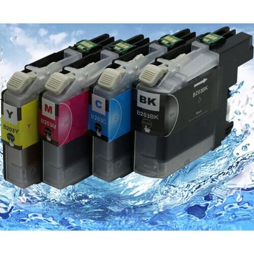 4pcs Compatible Ink Cartridge LC203 XLBK LC203 XLC LC203 XLM LC203 XLY for Brother MFC-J4620DW,MFC-J4320DW,MFC-J4420DW