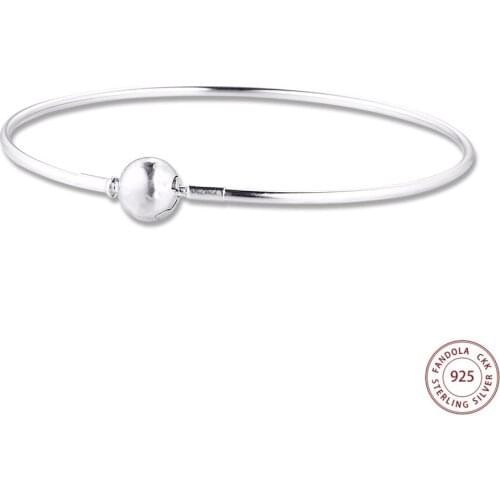 925 Sterling Silver Essence Collection Bracelet Bracelets for Women Small Hole Charm Beads pulseras mujer Silver 925 Jewelry