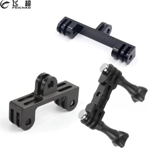 Dual Head Camera Holder Bracket Bridge 2 Mount Tripod Adapter Expansion for GoPro Hero 9 8 7 6 5 4 Yi for Osmo Action Accessory