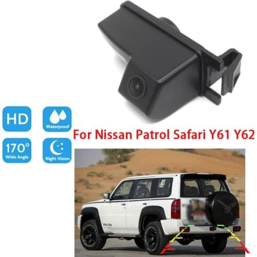 Car Back up Rear View Camera For Nissan Patrol Safari Y61 Y62 CCD Full HD Night Vision Reversing Camera high quality RCA