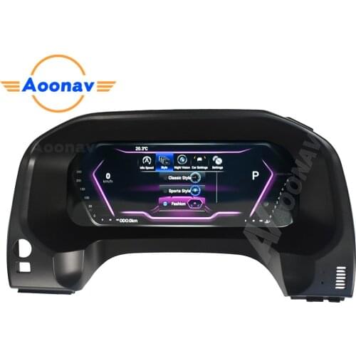 Android 9.0 Car LCD Meter instrument dashboard screen GPS Navigation For Toyota Land Crusier Prado 2010-2020 Multimedia player