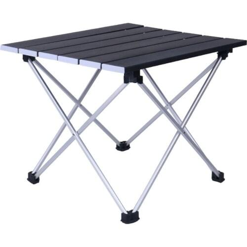 Free Shipping Outdoor Folding Portable Ultra Light Aluminum Alloy Camping Table Camping Supplies Barbecue Stall Picnic Table