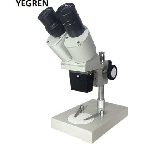 Binocular Stereo Microscope for Repairing Smartphone and PCB Inspection with WF10X Eyepiece Metal Body Optical Glass Lens 40X