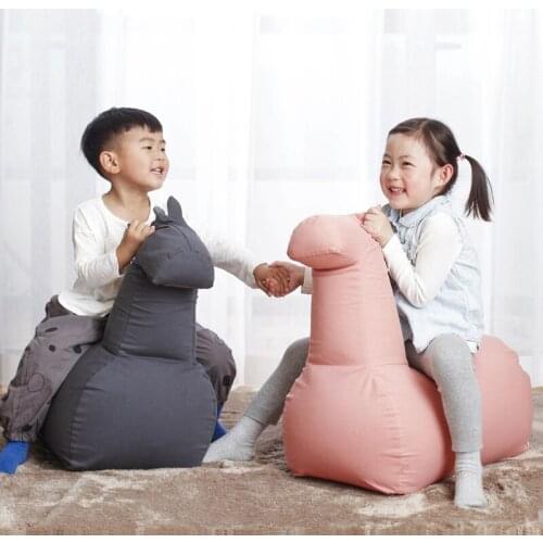 Dorimytrader Childrens sofa kawaii pony cartoon baby sofa princess horse lazy sofa kindergarten games small sofa 60cmx65cmx30cm