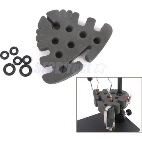 2Pcs EVA Foam Fly Tying Tool Caddy Fishing Fly Tying Station Tool Holder Organizer
