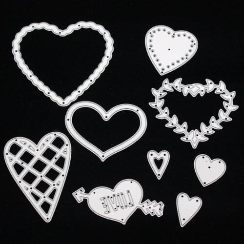 KSCRAFT Heart Metal Cutting Dies Stencils for DIY Scrapbooking/photo album Decorative Embossing DIY Paper Cards
