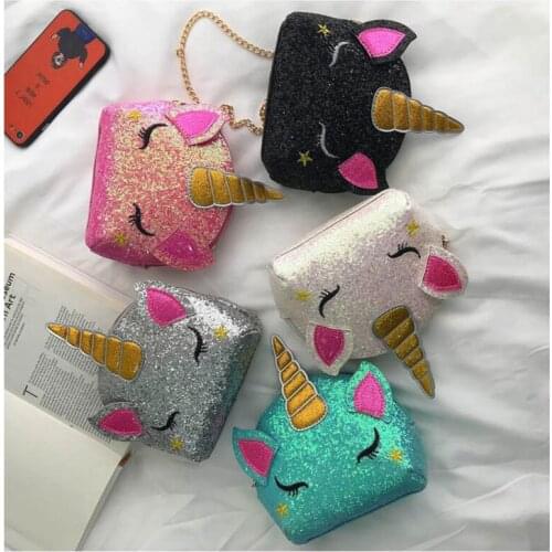 2020 Hot sale fashionable mini kids handbags and purses little sequins girls hand bags shoulder crossbody