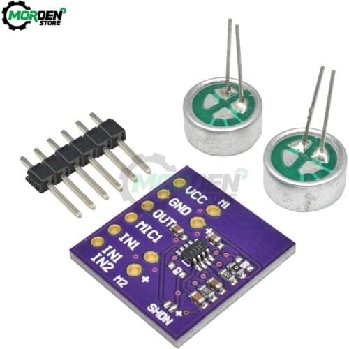 MAX9813H Microphone Module Microphone Amplifier Module Board Double Input Fixed Gain Integrated Bias CJMCU-9813