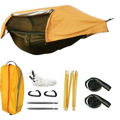 Multi-functional insect net waterproof windproof ultralight parachute hammock aerial tent Portable Outdoor Camping 270x140cm