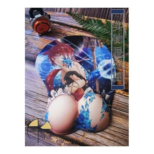Anime Final Fantasy XIV Sexy 3D Soft Gel Gaming Mouse Pad Mousepad Cartoon Wrist Rest Keyboard Pad Computer Mat Cosplay Gifts