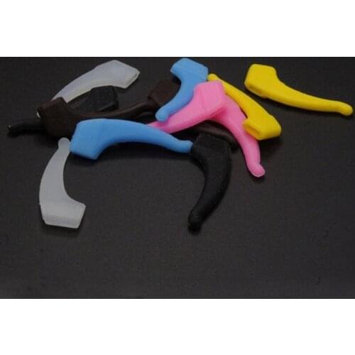 New 4Pairs Beautiful Glasses Sunglasses Slip Sets Glasses Leg Sets Anti Slip Silicone Ear Hook Temple Tip Holder Hook F0143