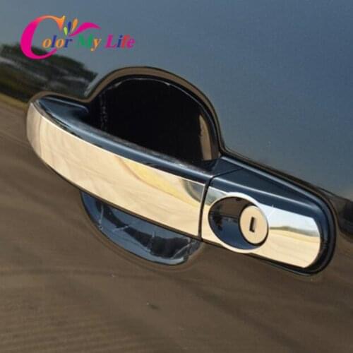 Color My Life 8Pcs/Set Stainless Steel Car Styling Door Handle Protection Cover Stickers for Ford Focus MK2 MK3 MK4 2 3 4 Parts