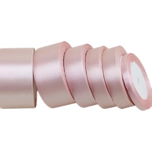 25 yards/roll) Pink Meat Single Face Satin Ribbon Wholesale Gift Wrapping Christmas ribbons