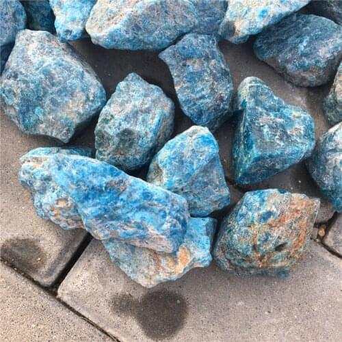 Wholesale price!1000g energy stone natural blue apatite stone raw gem reiki healing mineral crystals rock for home decoration