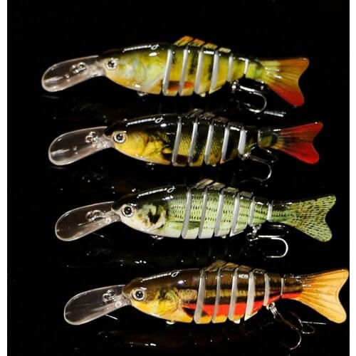 4 Pieces Multi Jointed VIB Fish Bait 14g 11.2cm Swimbait Crankbait Pesca Lure Pike Muskie Killer Fishing Tackle