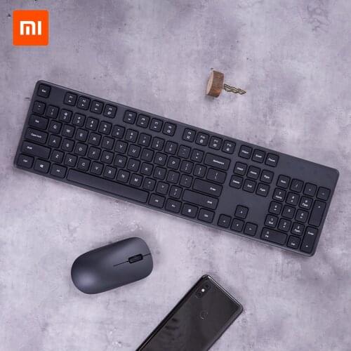 Xiaomi Mi Wireless Mouse Keyboard Set 2.4GHz 1000DPI Portable Mouse 104-key Keyboard Office Computer Mouse And Keyboard Combo