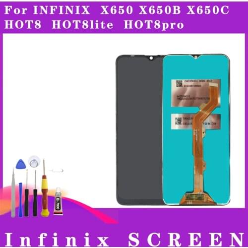 For Infinix Hot 8 X650 X650C X650B LCD touch screen digitizer assembly Suitable for HHot 8 X650 X650C X650B LCD replacement