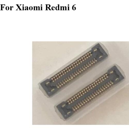 2pcs For Xiaomi Redmi 6 redmi6 LCD display screen FPC connector For Xiao Mi hongmi 6 logic on motherboard mainboard