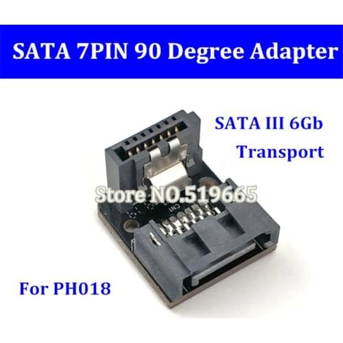 90 Degree Right Angled Type SATA 7Pin 7-PIN Data Male To Female 90D Convetor HDD Adapter connector for PH018 motherboard