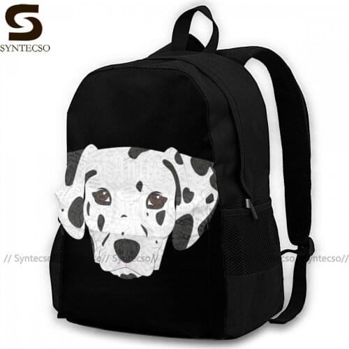 Dalmatian Backpacks Youth Big Pretty Backpack Polyester Cycling Bags