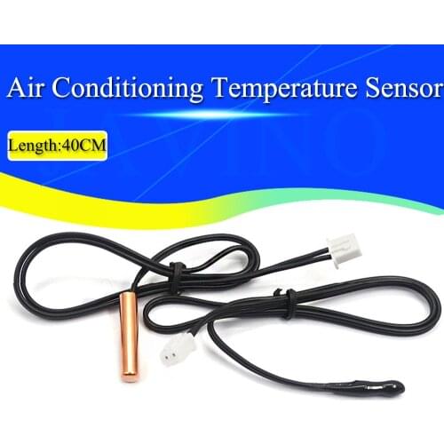 Javino Air conditioning temperature sensor 5K 10K 15K 20K 25k 50K Air Conditioner Tube Sensor rubber head copper head