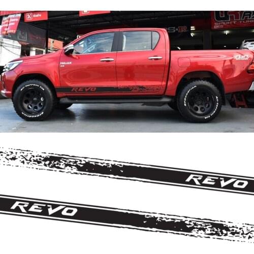 Hilux revo racing splash mud adventure off road side stripe graphic Vinyl sticker for TOYOTA HILUX vigo champ or revo