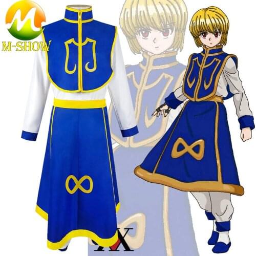 Anime HUNTER X HUNTER Cosplay Kurapika Cosplay Costume Full set Halloween Uniforms for Adult