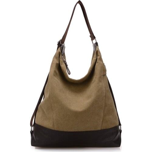 Fashion Canvas Messenger Bags Women Handbag Shoulder Bags Casual Blue Hobos Bolsa Feminina Large Capacity Tote Crossbody Bag