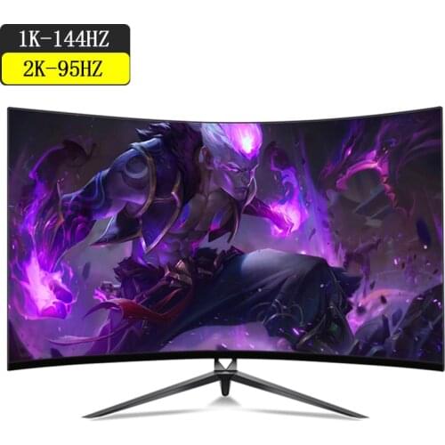 1MS 32 " IPS 2k Monitor Gamer LCD Curved Screen 144hz Monitor HD Gaming monitor PC Display for Desktop HDMI Monitors