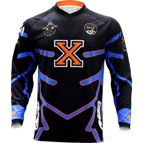 Mens Downhill Jerseys 2021 Long sleeve MTB Mountain Bike Shirts Offroad DH Motorcycle Jersey Motocross Sportwear