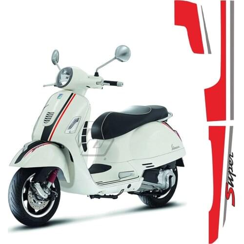 Motorcycle Decals Kit Case for Vespa GTS 300 Super 2008-2018 and GTV GTS 250 300 300ie