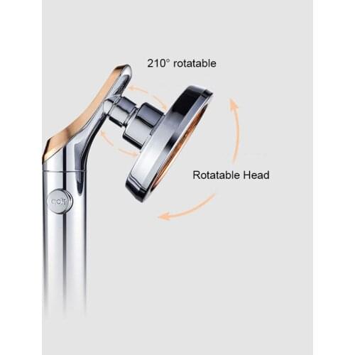 Pressurized Shower Head High Pressure Water Saving Perforated Free Bracket Hose Adjustable Bathroom Accessories Shower