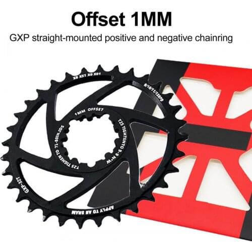 MTB Bike Bicycle GXP Single Speed Chainring 30T/32T/34T/36T/38T/40T Offset 1mm Bicycle Accessories Replacement Parts
