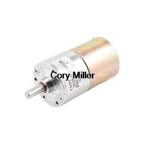 DC 12V 30RPM 6mm Shaft 2 Pin Connector Magnetic Geared Box Speed Reduce Motor