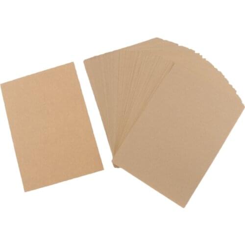 50 / 100pcs Kraft Paper Presentation Folder A5 Durable Office Accessories
